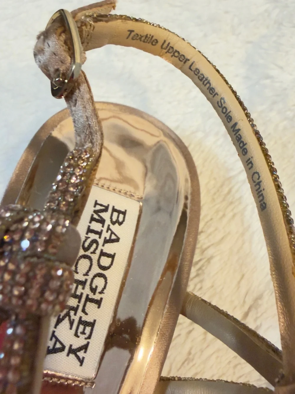 BADGLEY MISCHKA New- Warm Almond-Estella Square Toe Stiletto Heeled Sandal 8.5